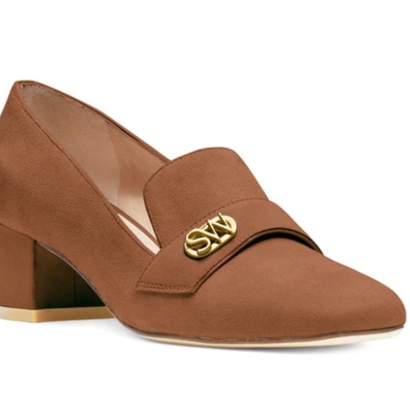 Stuart Weitzman Riela Loafer Pumps in Tan Color - Picture 7 of 14